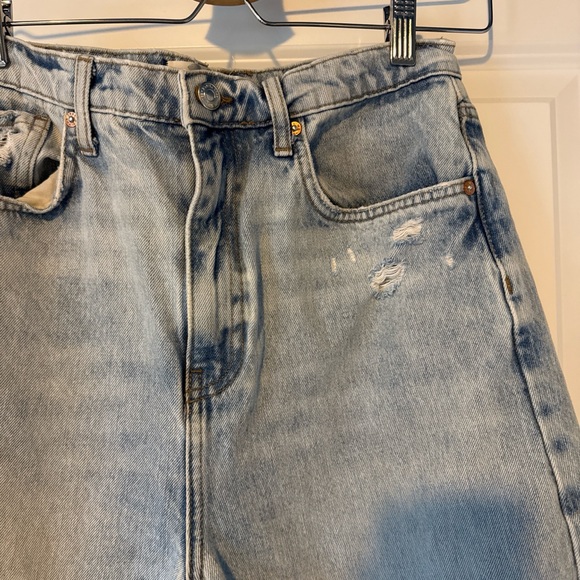 Free People Light Blue High-Waisted Jeans - Picture 2 of 3